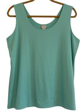 Sleeveless Scoop Neck Tank – Vibrant Teal – Size 3 (L/XL)